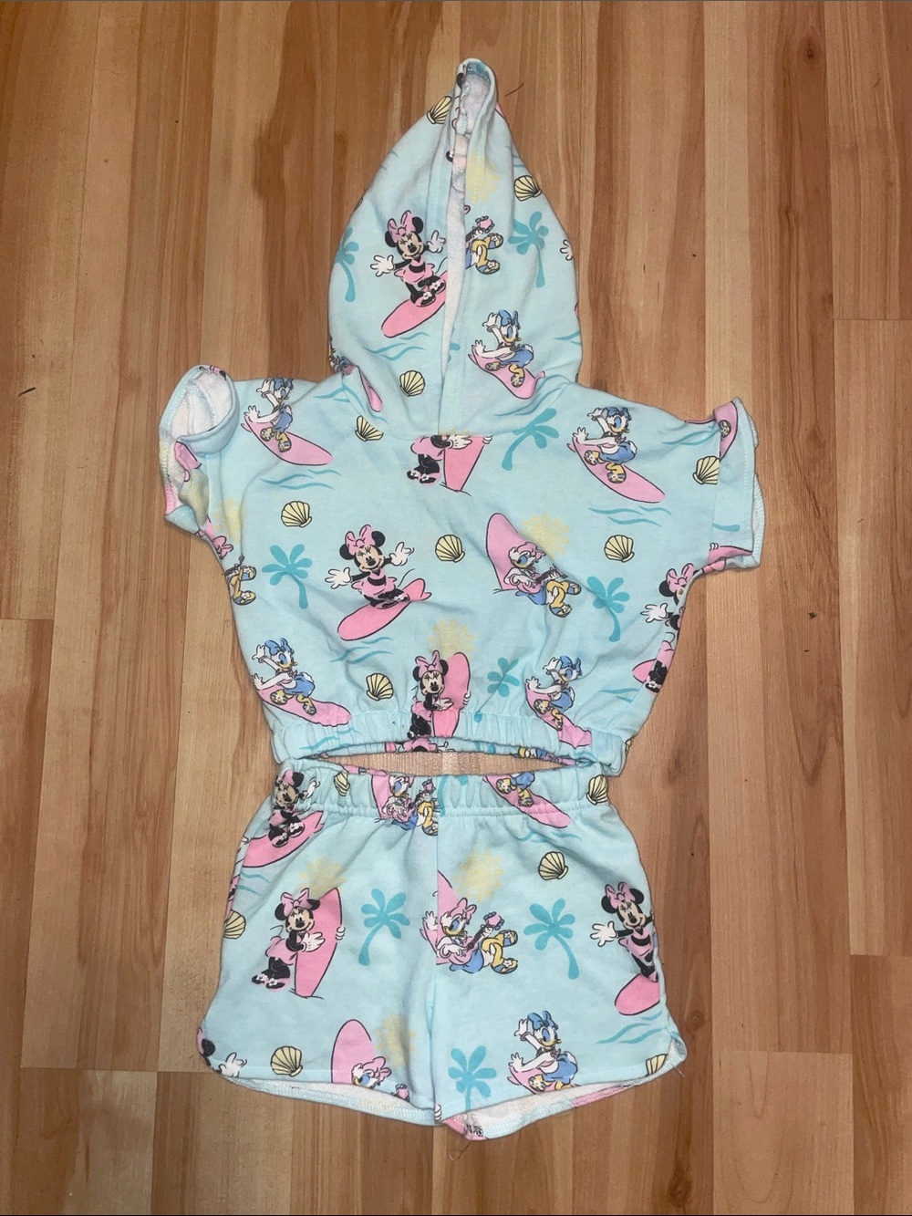 Minnie Mouse Surf Set Hoodie and Shorts size 3T